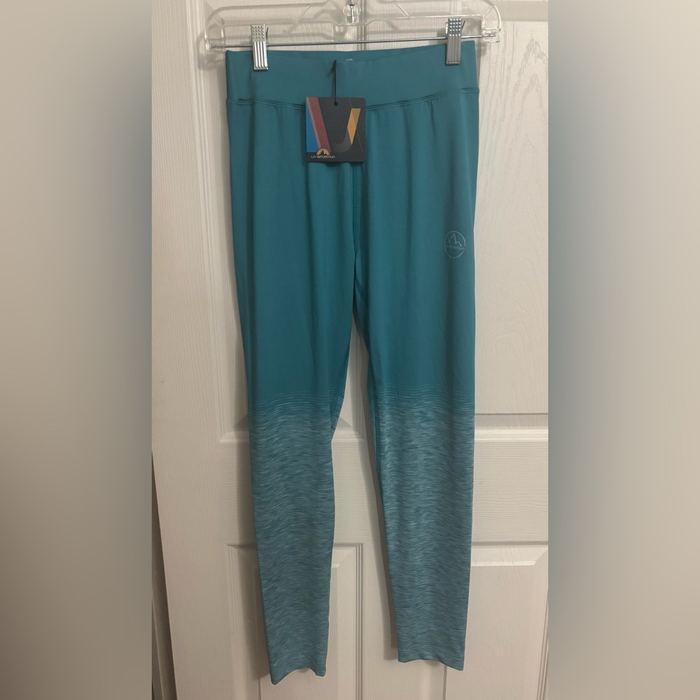 NEW La‎ Sportiva | Patcha Leggings Climbing Topaz / Celestial Blue Sz S